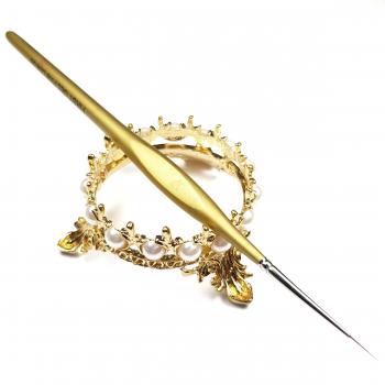 Crown Brush Holder gold